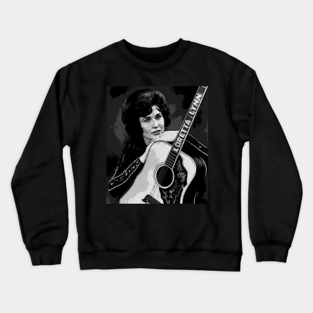 Loretta Lynn 80s Crewneck Sweatshirt by kilshamy